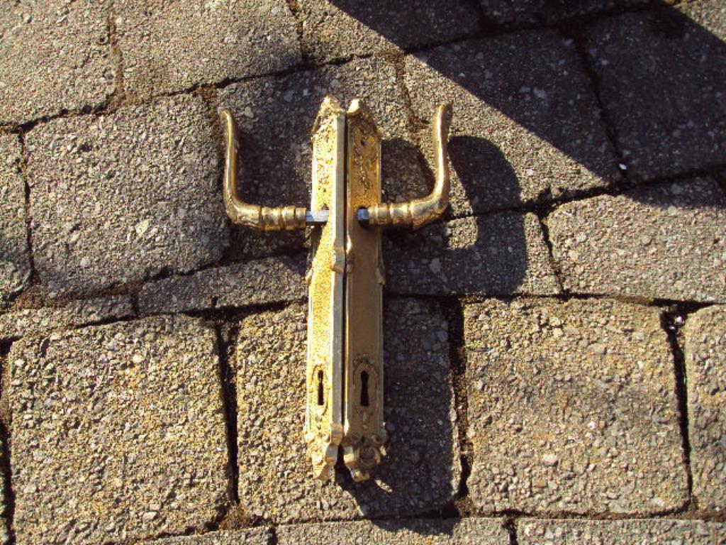 poignées de porte en bronze ou en cuivre jaune, Maison & Meubles, Maison & Meubles | Autre, Utilisé, Enlèvement