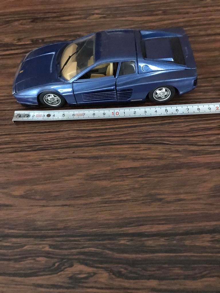 Ferrari testarossa 1984 Burago, Enlèvement ou Envoi, Utilisé, Voiture, Burago