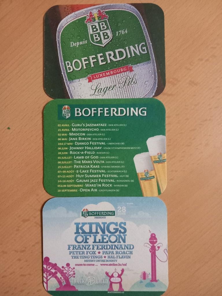 Sous-bocks Bofferding (294), Enlèvement ou Envoi