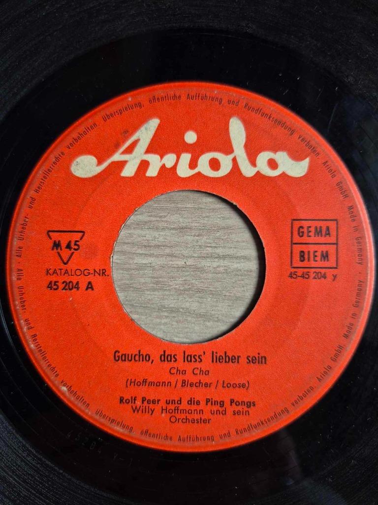 Singel Rolf Peer und die Ping Pongs, Enlèvement ou Envoi