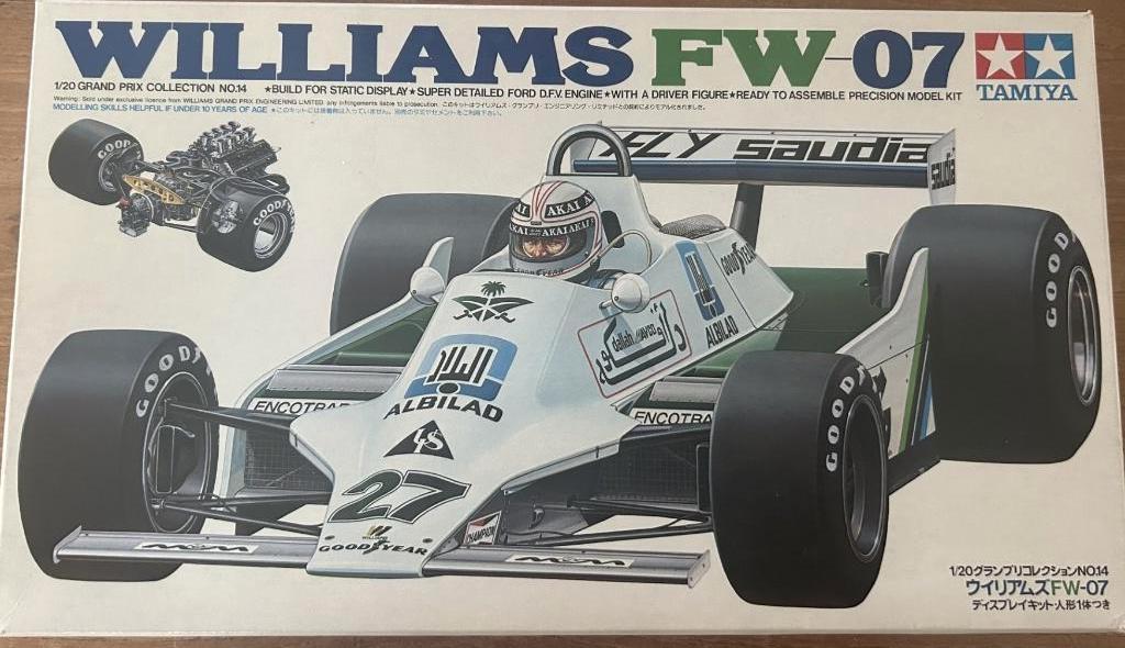 Tamiya Williams FW07 Ford F1 Schaal 1:20, Auto, Groter dan 1:32, Nieuw, Ophalen of Verzenden