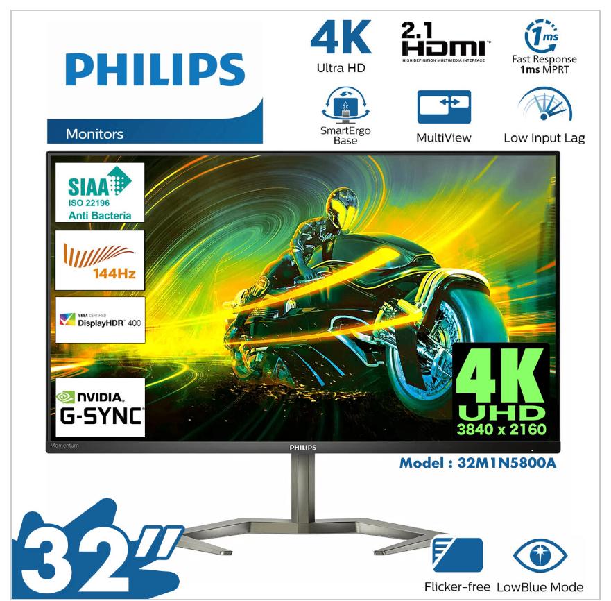 Philips Evnia 32M1N5800A - 4K IPS Gaming Monitor - 144Hz, Computers en Software, Philips, IPS, Nieuw, Ultra HD (4K)