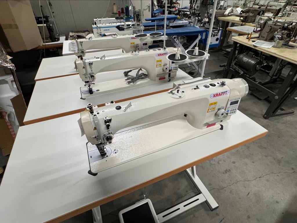 Industriele naaimachne lange arm 45cm 3voudig transport aut, Ophalen of Verzenden, Naaimachine, Brother