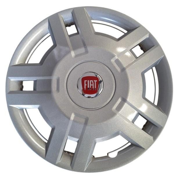 Wieldop Fiat Ducato Rood 15 inch (set van 4 stuks), Auto diversen, Wieldoppen, Nieuw, Ophalen of Verzenden