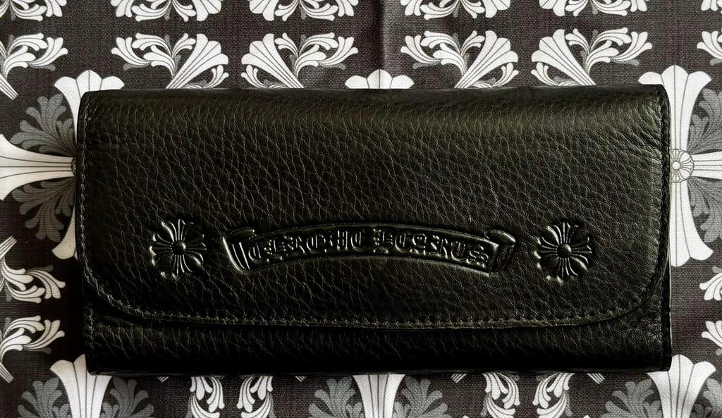 Onvindbaar Chrome Hearts Bril Zachte Hoes Zwart Leer, Ophalen of Verzenden, Zo goed als nieuw, Zwart, Zonnebril