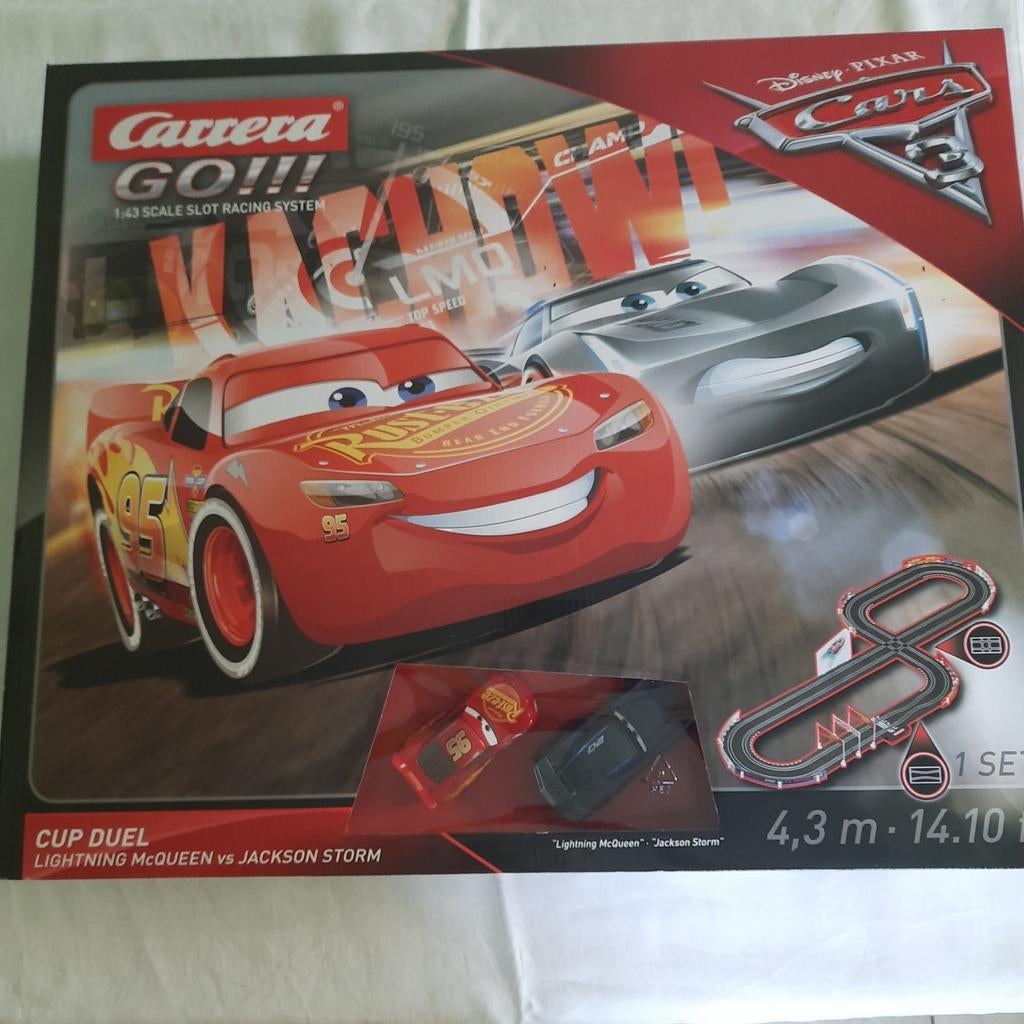 CARRERA GO !!! ELECTR. RACEBAAN 1/43" CARS 3" * NIEUW*, Kinderen en Baby's, Ophalen, Racebaan, Carrera, Nieuw