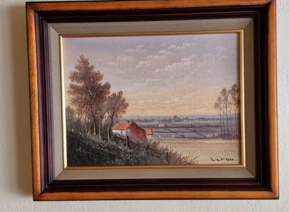 Schilderij olieverf op doek, Antiek en Kunst, Ophalen