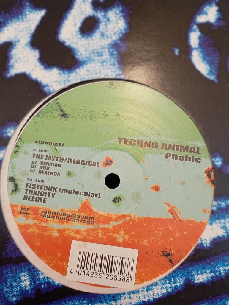 Vinyl Techno Animal 'Phobic', Cd's en Dvd's, Vinyl | Dance en House, Zo goed als nieuw, Ophalen of Verzenden