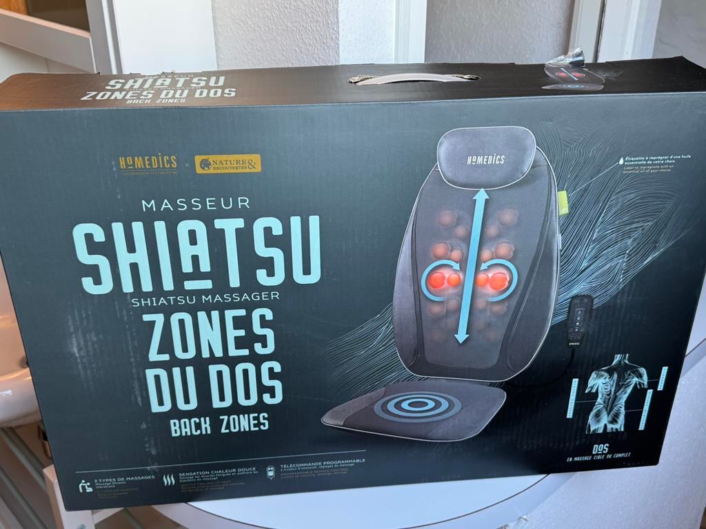 Coussin de massage shiatsu Homedics - dos, nuque et siège, Enlèvement, Comme neuf