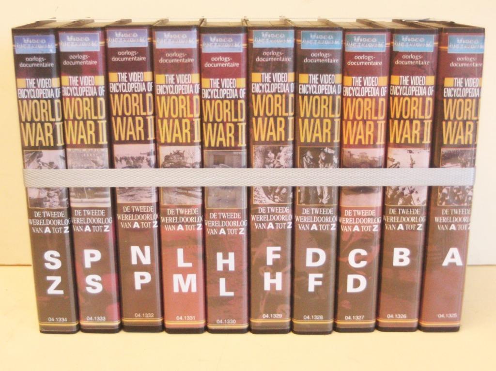 De Tweede Wereldoorlog Van A Tot Z / Op 10 VHS Videobanden, Cd's en Dvd's, Ophalen of Verzenden, Nieuw in verpakking