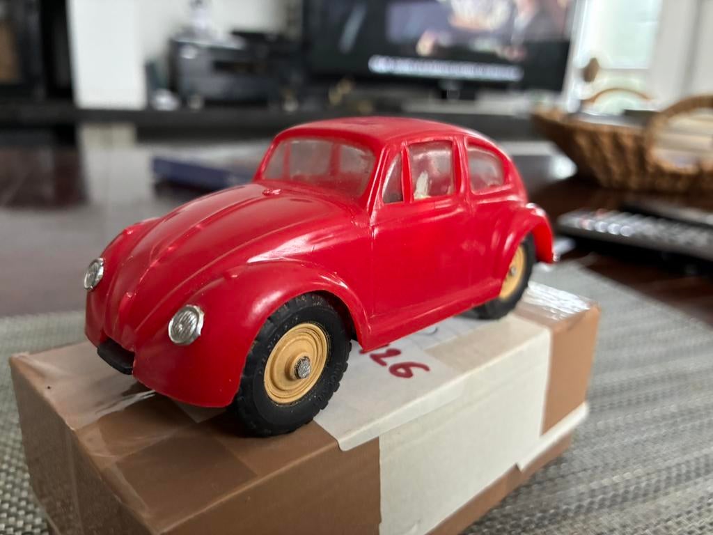 jouet ancien en plastique vw coccinelle, Hobby & Loisirs créatifs, Enlèvement, Utilisé, Voiture