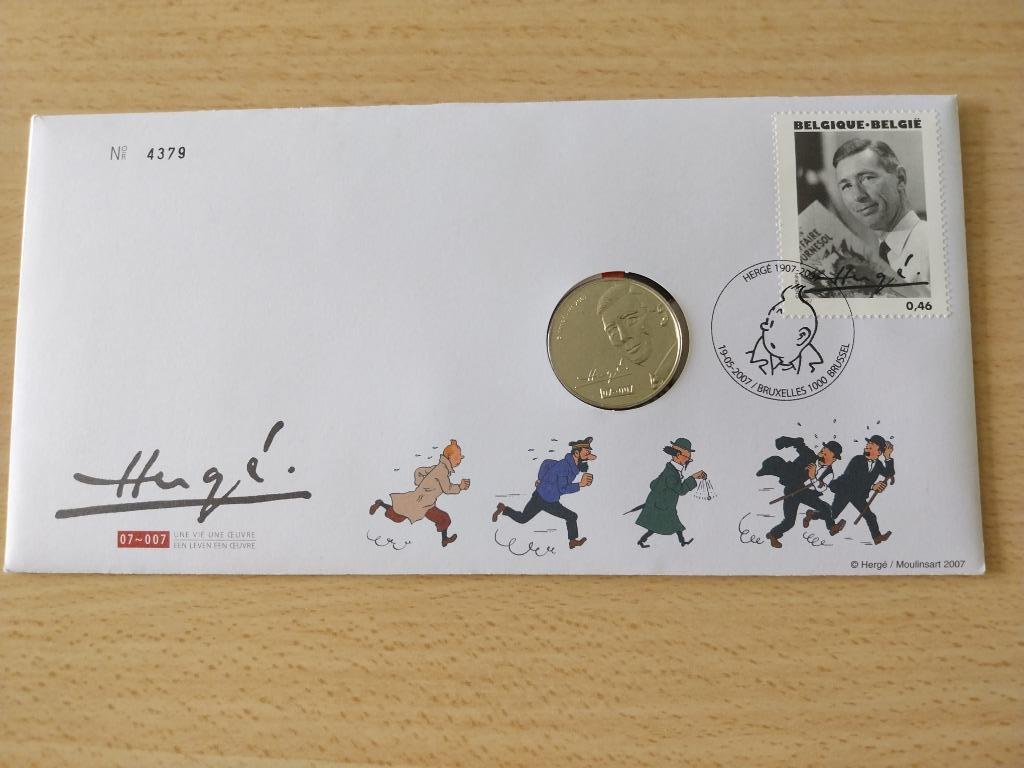 Het verzamelobject „HERGE” zou 100 jaar oud zijn geweest”, Ophalen, België, Setje