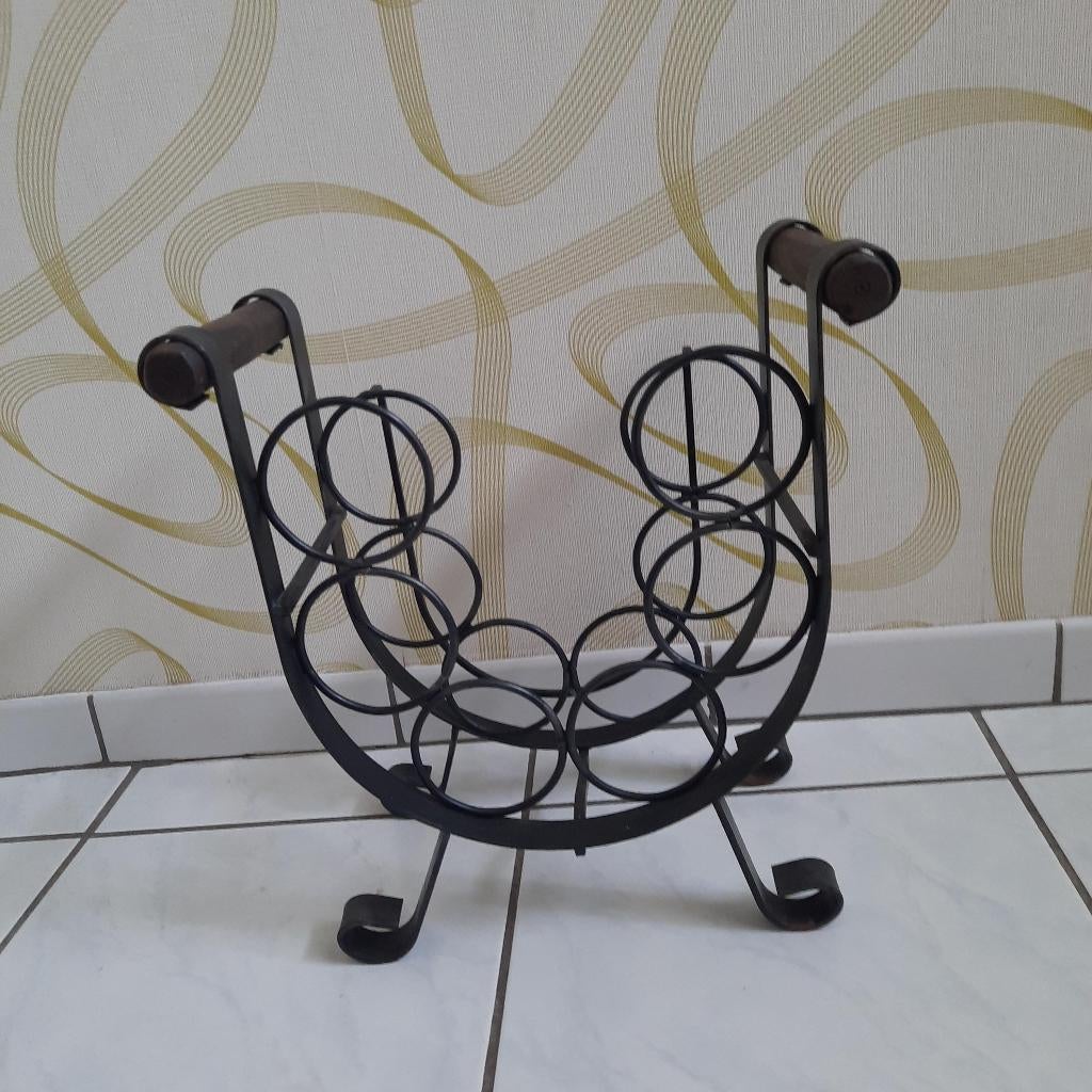 casier à vin en fonte pour 6 bouteilles, Moins de 50 cm, Enlèvement, Métal, 5 à 15 bouteilles