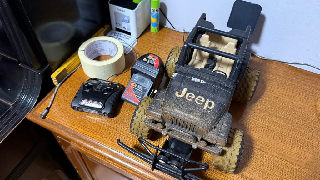 RC Bestuurbare Speelgoed Offroad Auto! Jeep Wrangler!, Kinderen en Baby's, Speelgoed |Speelgoedvoertuigen, Gebruikt, Afstandsbediening