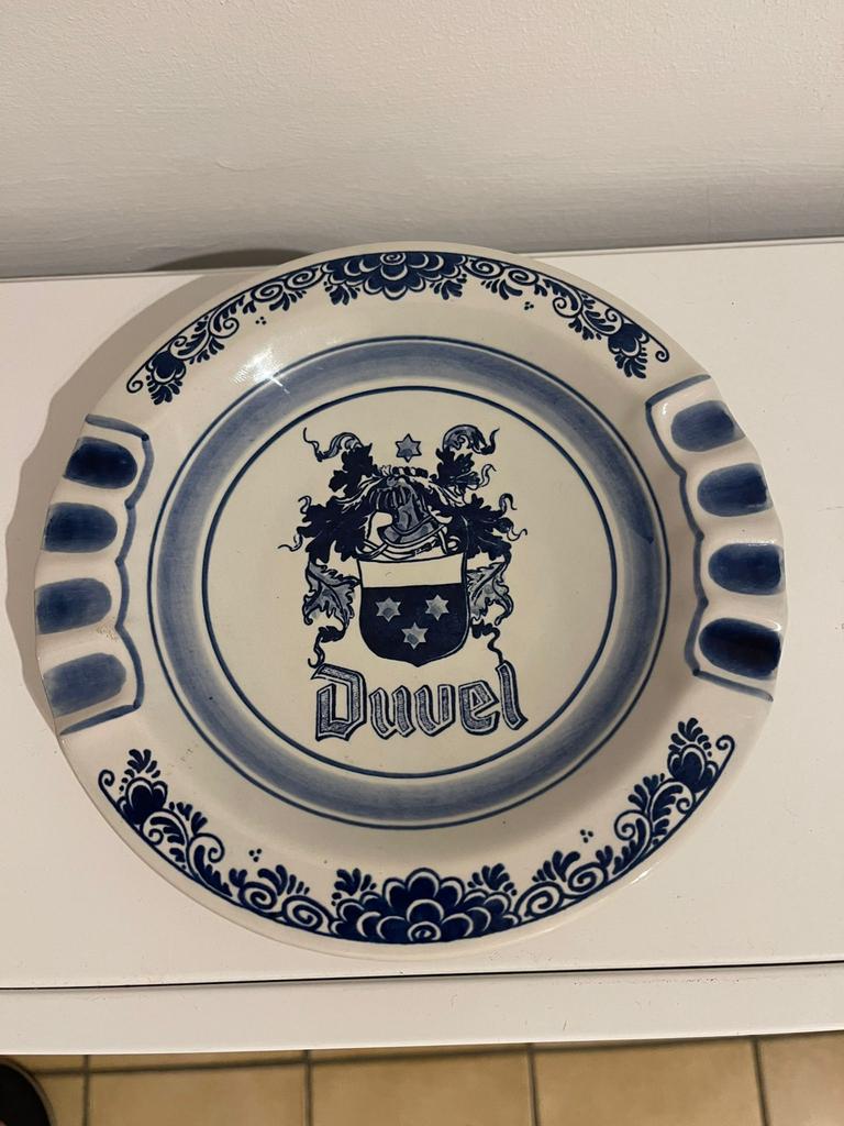 Duvel Delfts blauwe asbak, Collections, Marques de bière, Enlèvement ou Envoi, Duvel