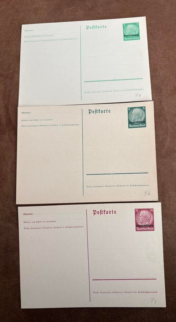 3 cartes postales allemandes 1940, Enlèvement ou Envoi