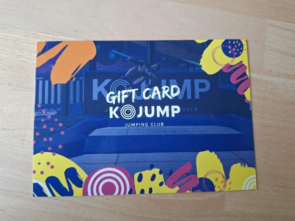Cadeaubon KoJump - 1 uur vrij springen (Trampolinepark), Tickets en Kaartjes, Kortingen en Cadeaubonnen, Eén persoon, Cadeaubon