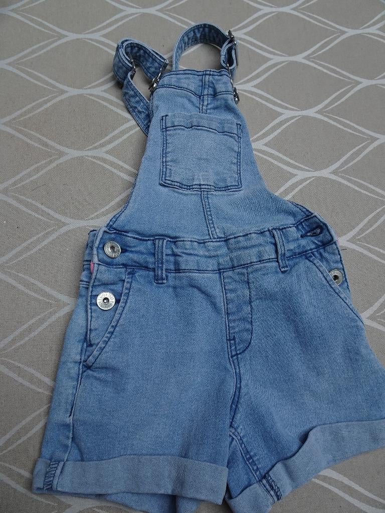Jeans salopette (H&M) Maat 98, Ophalen of Verzenden, Zo goed als nieuw, Meisje, Broek