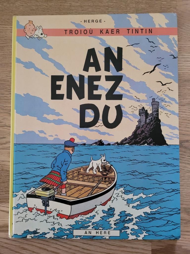 Tintin L'ile Noire An Enez Du rarissime e.o. breton 1988 TL, Livres, Enlèvement ou Envoi