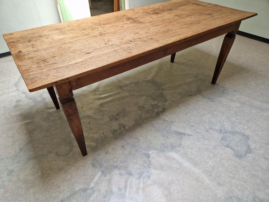 Antieke eiken kloostertafel abdijtafel, Ophalen