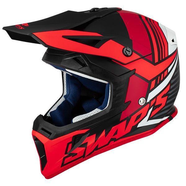 Casque motocross SWAPS S818 Cross Helmet Noir/Rouge mat neuf, Motos, Vêtements | Casques de moto, Femmes, Hommes, Enfants, XL