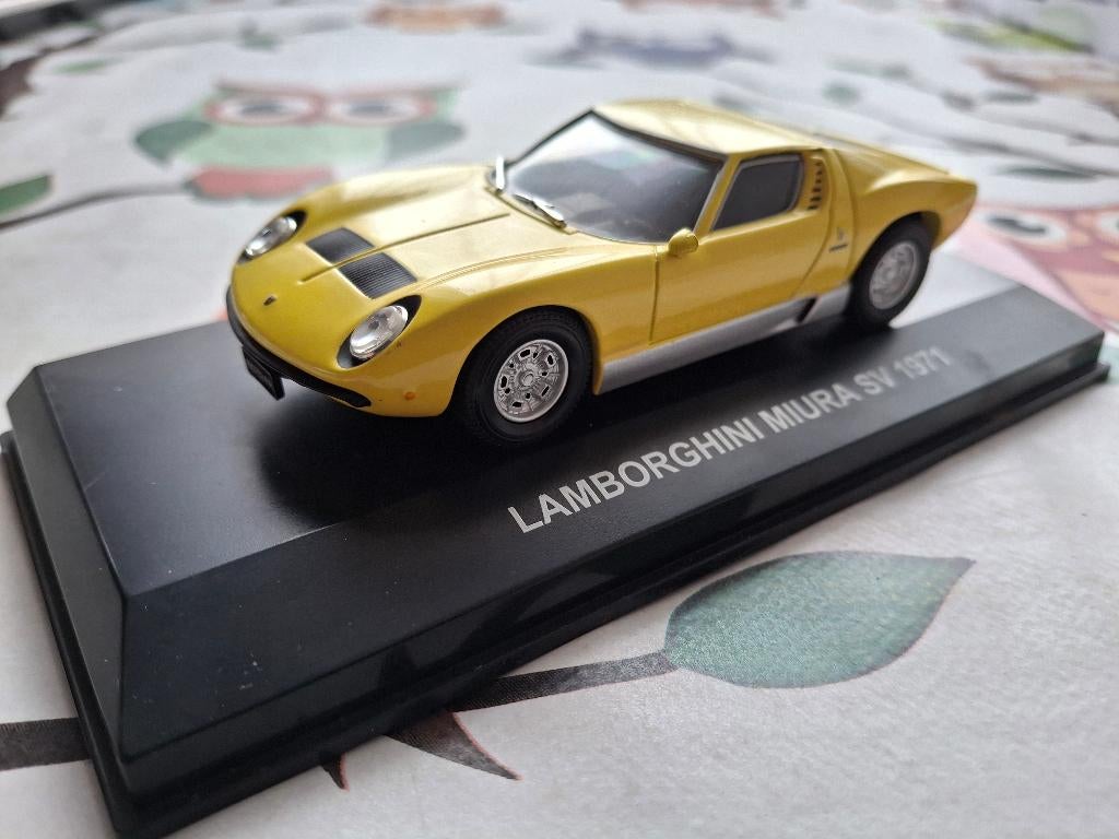 Lamborghini Miura SV 1971 Geel (Edison Spa), Hobby en Vrije tijd, Modelauto's | 1:43, Ophalen of Verzenden, Nieuw, Auto, Overige merken
