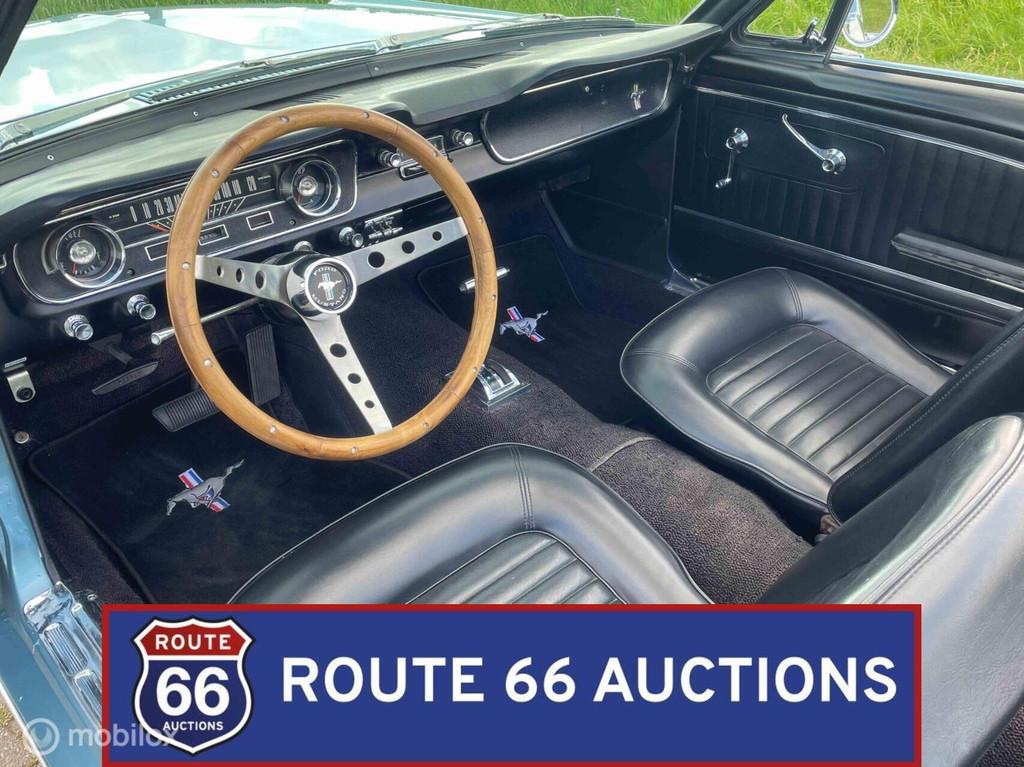 Ford Mustang Cabriolet | 1965 | Route 66 Auctions, Auto's, Zwart, Bedrijf, Handgeschakeld, Overige carrosserie