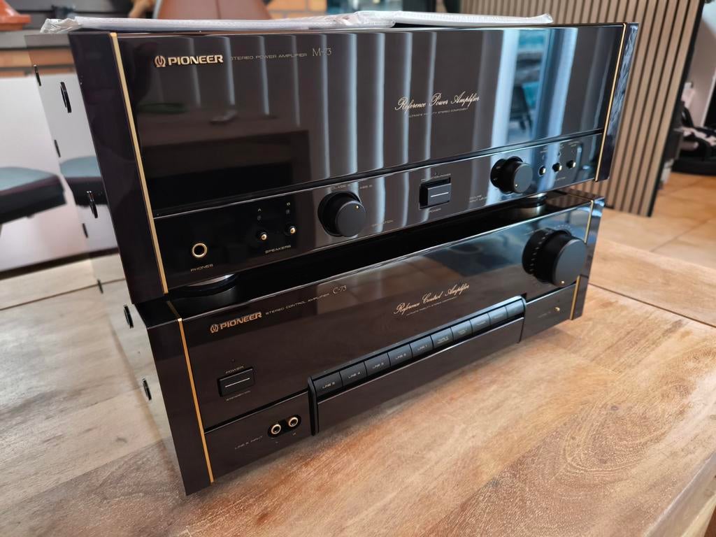Pioneer M73 + C73
Stereoset Power + Pre Amplifier(1992-98), Ophalen of Verzenden, Pioneer