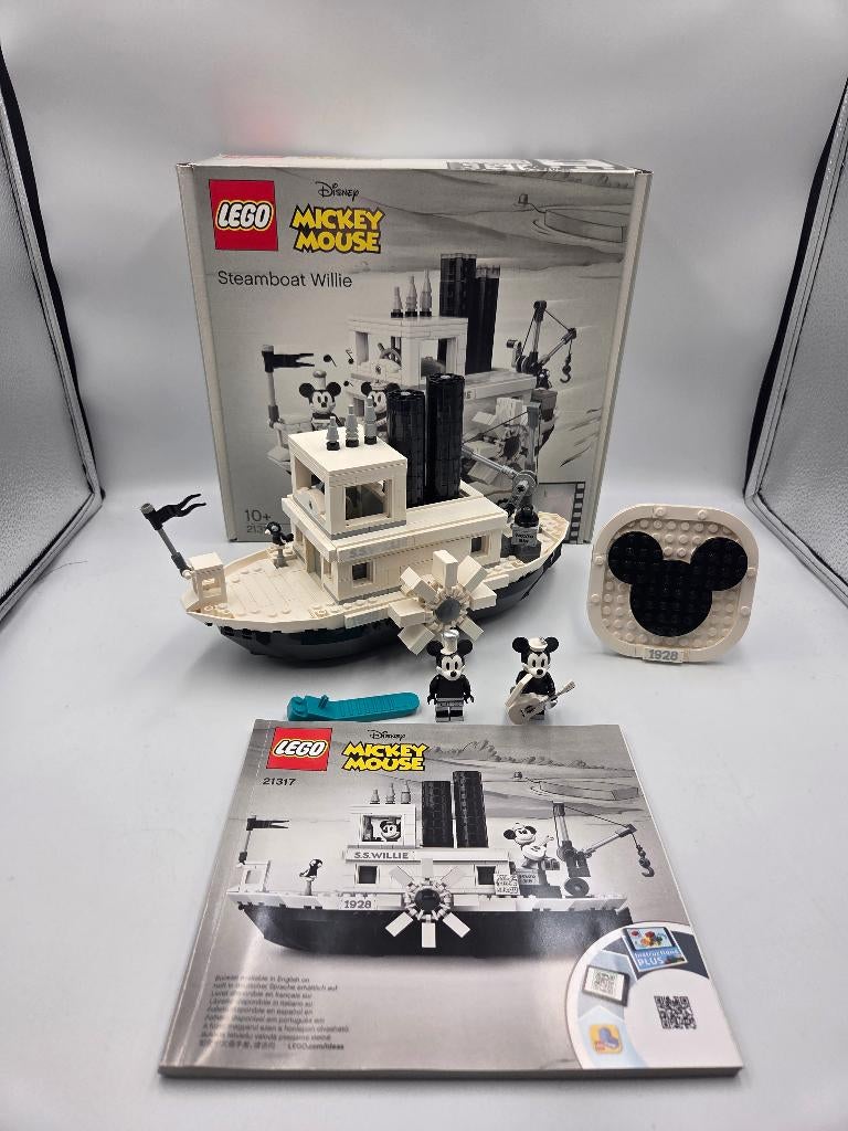 Lego Ideas 21317 Steamboat Willie, Instructions incluses, Lego, Ensemble complet, Comme neuf