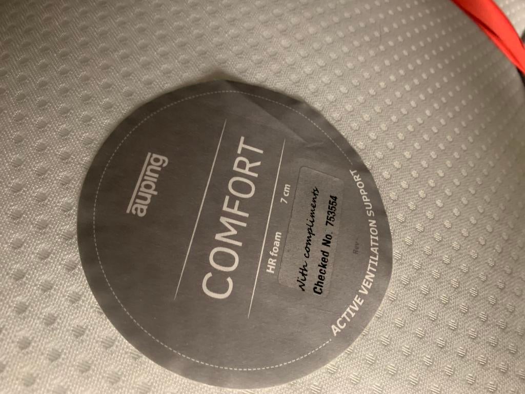 Auping comfort topper 90x220 nieuwstaat, Enlèvement, Comme neuf