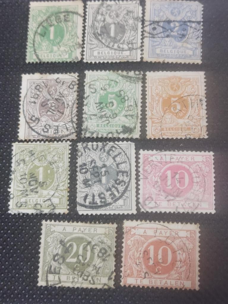 Belgie 1869-1897, Postzegels en Munten, Postzegels | Nederland, Ophalen of Verzenden