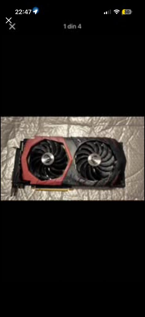 GeForce GTX 1060 Gaming X 6G graphique défectueuse, Ophalen