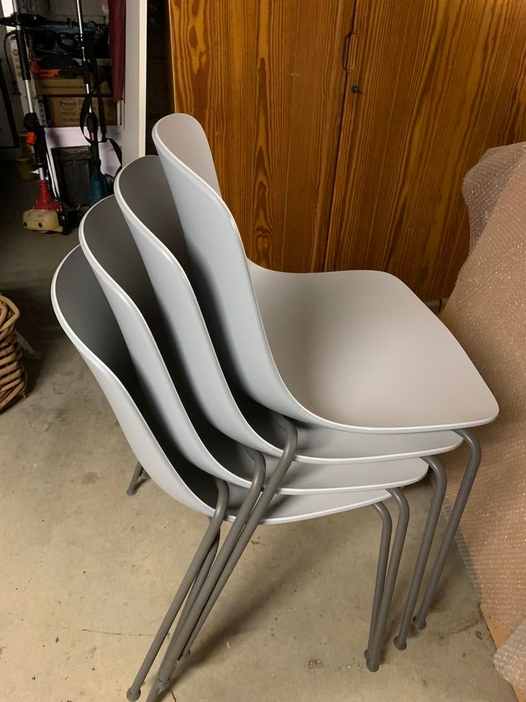 Kuipstoelen, Ophalen, Kunststof, Gebruikt, Wit