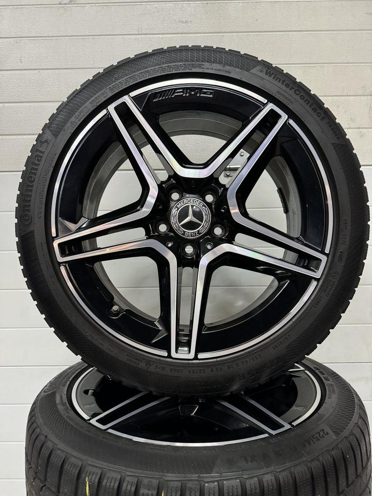 18’’MERCEDES A KLASSE AMG VELGEN WINTERBANDEN TPMS ORIG, Auto-onderdelen, Banden en Velgen, 18 inch, Gebruikt, -, -