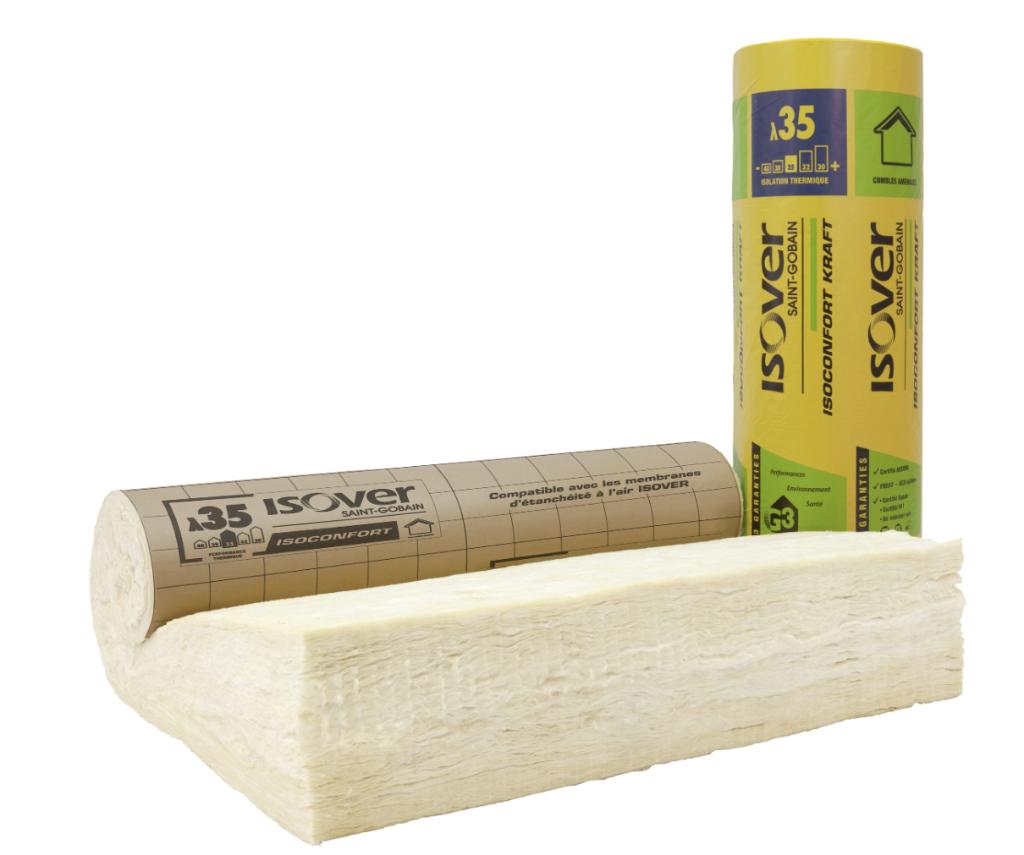 Laine de verre ISOVER 35 neuve 200 mm, Bricolage & Construction, Isolation & Étanchéité, Neuf, Laine de verre, Isolation de toiture