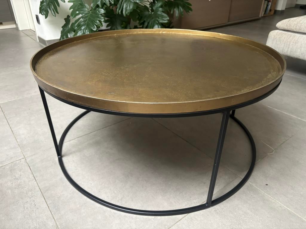 Salontafel goud - Lifestyle, Huis en Inrichting, Tafels | Salontafels, Ophalen, Zo goed als nieuw