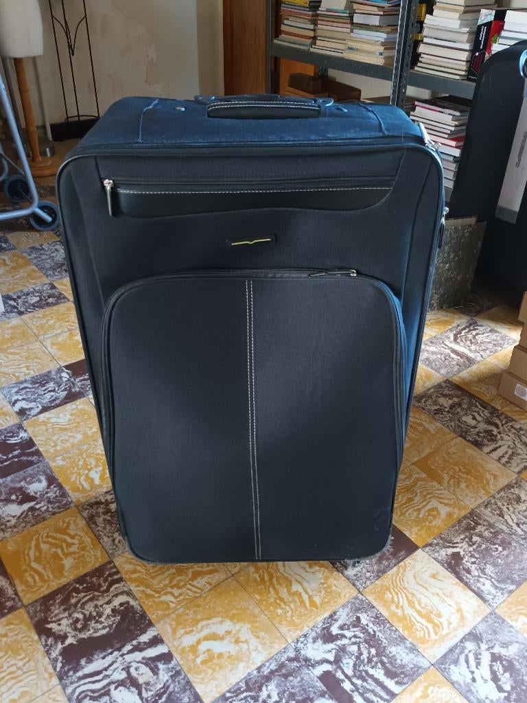 grote zwarte koffer, Handtassen en Accessoires, Koffers, Ophalen, Gebruikt, Overige materialen, Wieltjes