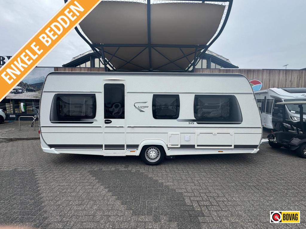 Fendt Saphir 515 SG 2020 Mover,Airco,Unico!, Caravans en Kamperen, Rondzit, 2 aparte bedden, 1250 - 1500 kg, 6 tot 7 meter
