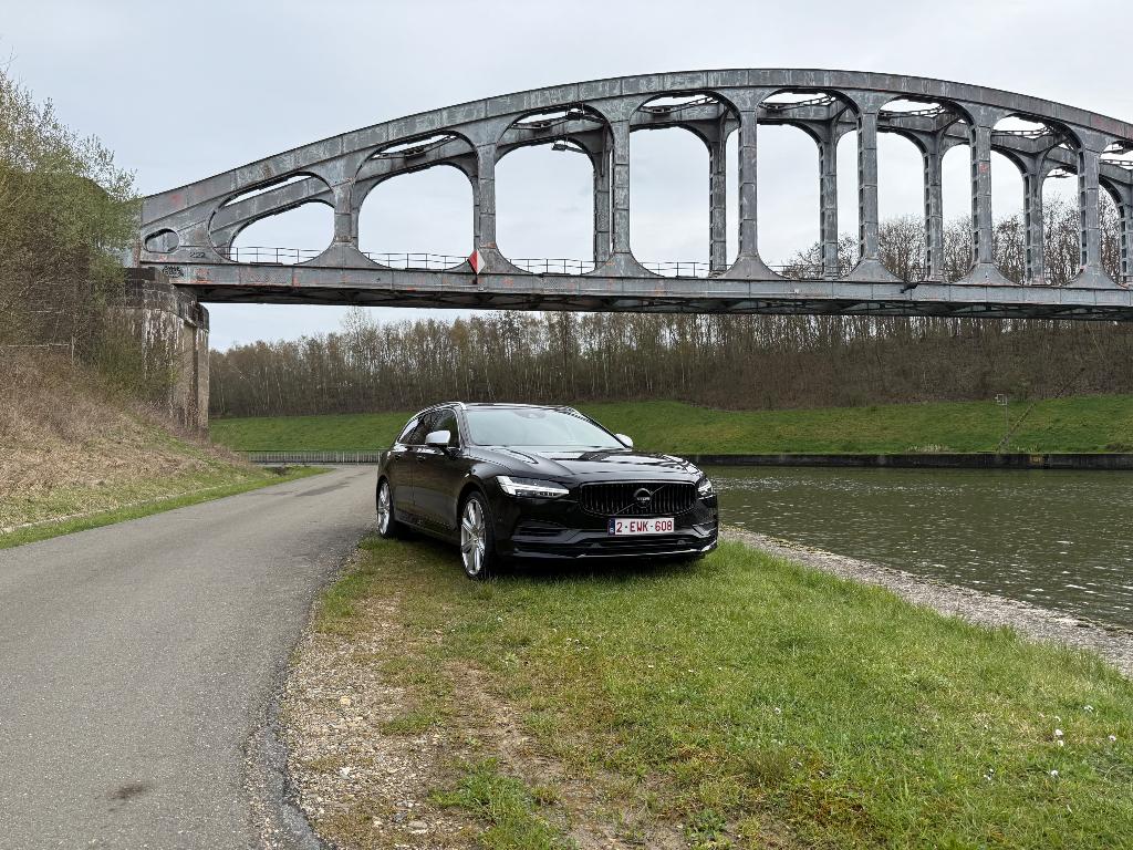 Volvo v90 t8, Auto's, Automaat, V90, Zwart, Leder