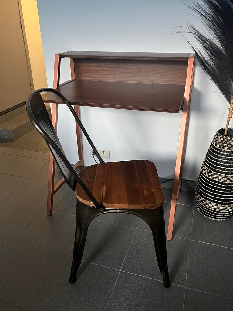 (Bureau) stoel in industriële stijl, Comme neuf, Brun, Enlèvement, Bois