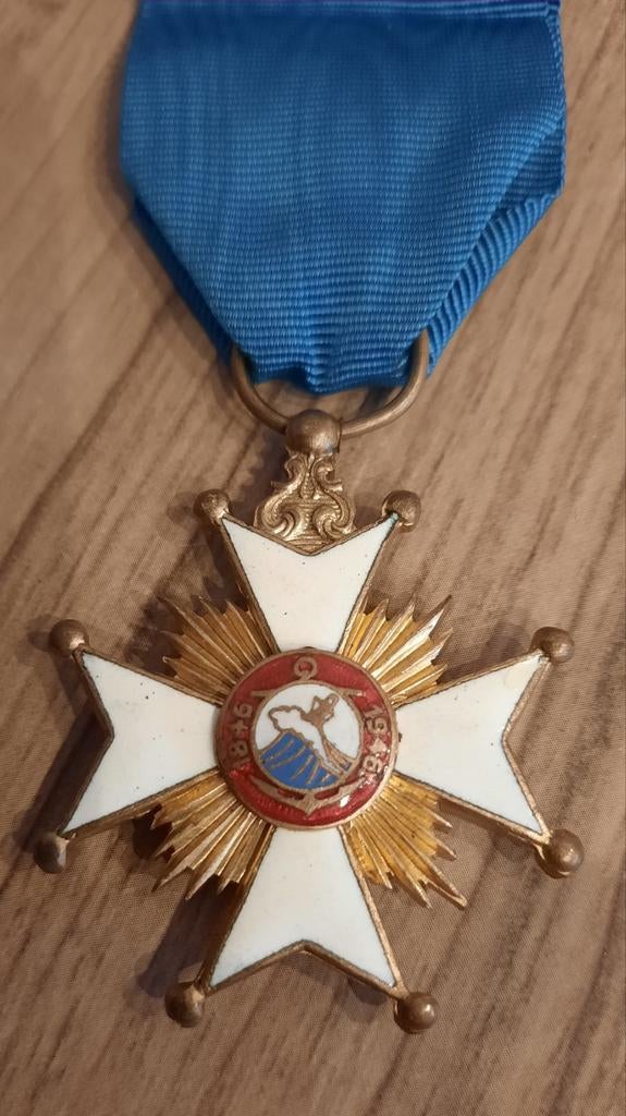 Medaille ereteken vintage Oostende Dover 50 jaar, Verzamelen, Ophalen of Verzenden, Lintje, Medaille of Wings