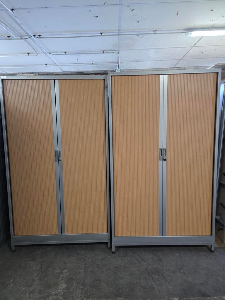 Armoire métallique professionnelle porte coulissante 205x120, Enlèvement ou Envoi, Comme neuf, 100 à 150 cm, 200 cm ou plus