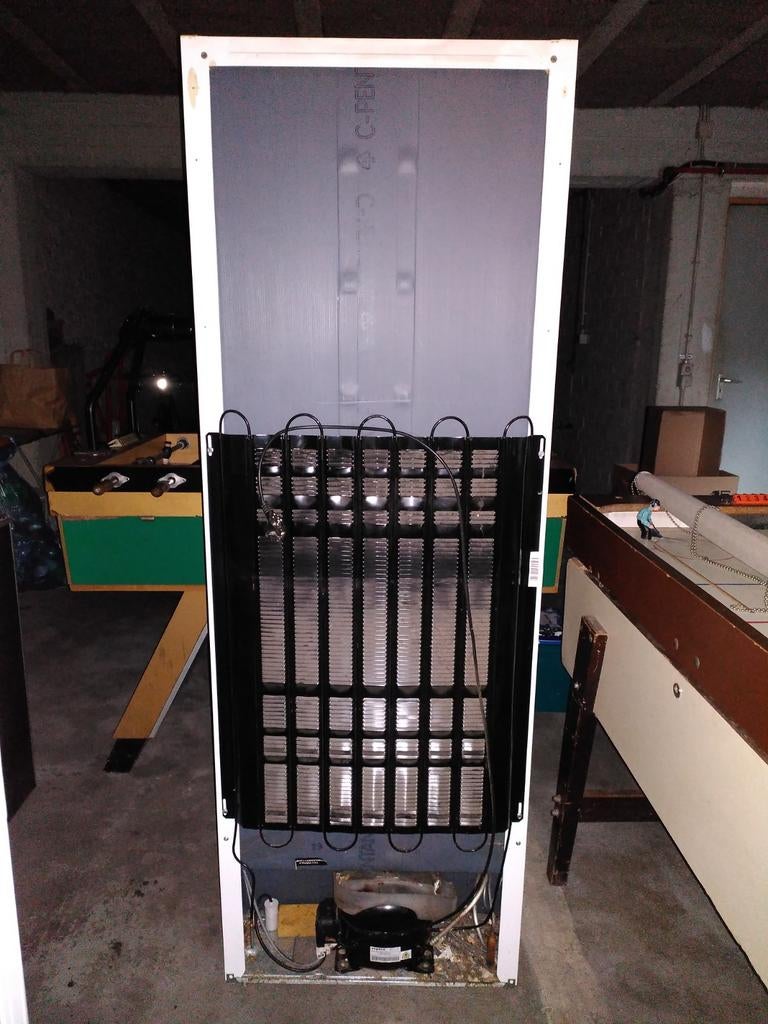 Keukenfrigo met appart vriesvakl (Whirlpool), Ophalen, Gebruikt, 60 cm of meer, Met aparte vriezer