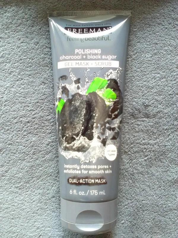 Gel Mask + Scrub Polishing charcoal + black sugar 175 ml, Enlèvement ou Envoi, Neuf, Tout le visage, Soins