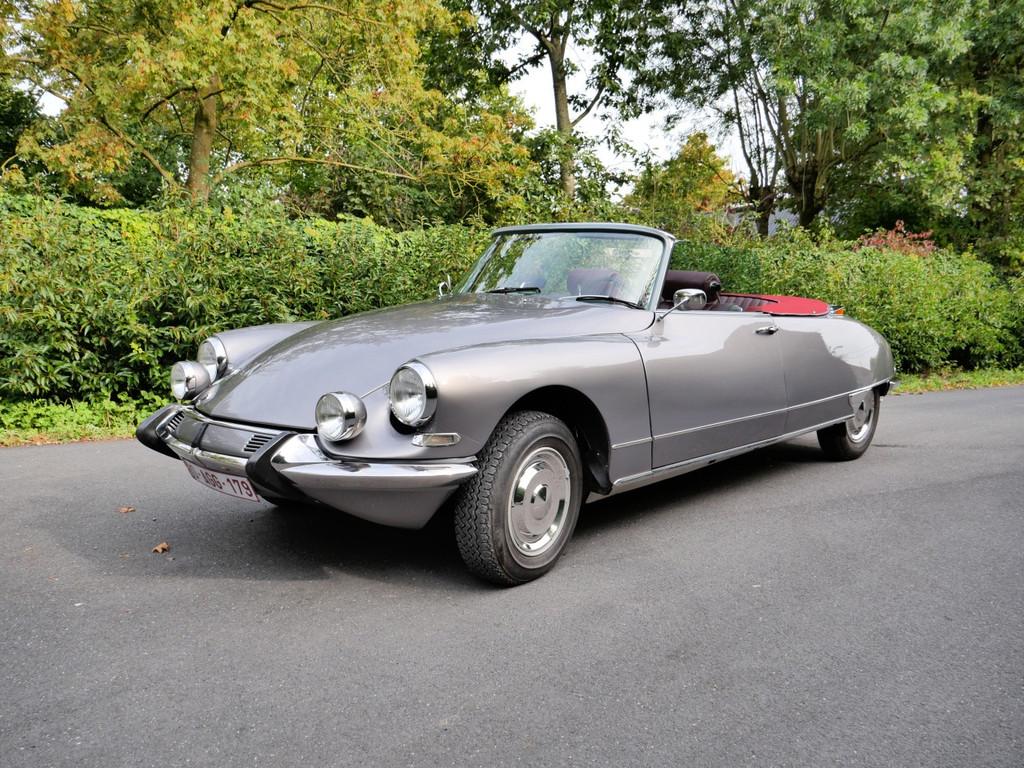 Citroën DS DS21 Cabrio (année de construction 1974), Cuir, Argent ou Gris, Achat, 87 kW