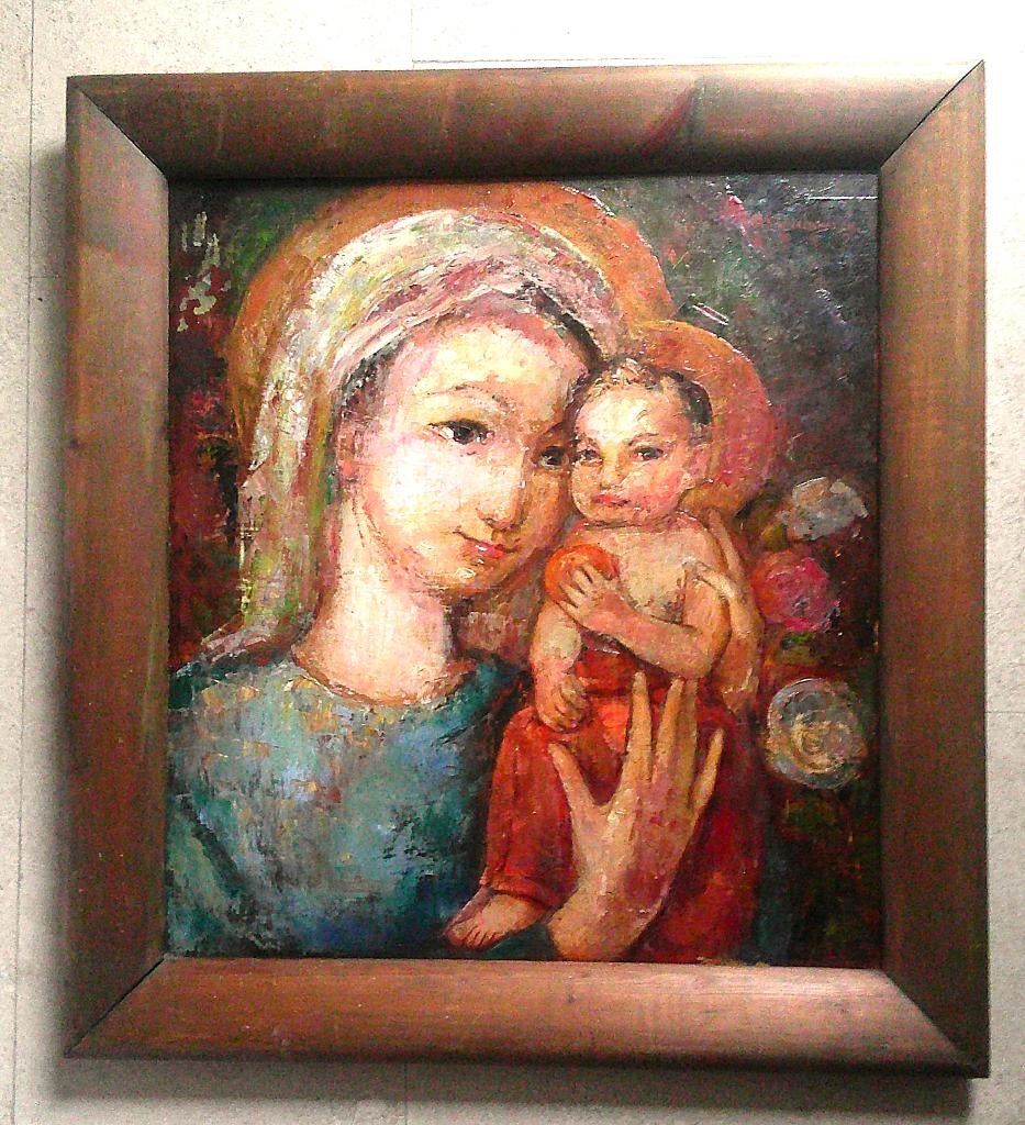 Religieus - Maria met kind - Albert Verschuuren 1887-1953, Antiek en Kunst, Ophalen of Verzenden