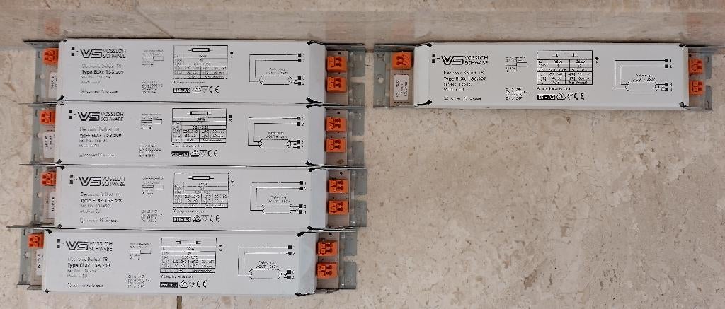 5 ballasts d'occasion, Bricolage & Construction, Enlèvement ou Envoi, Utilisé, Autres types