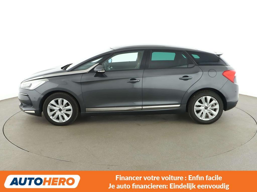 DS Automobiles DS 5 1.6 THP (bj 2015, automaat), Auto's, Gebruikt, 1504 kg, Leder, Bruin