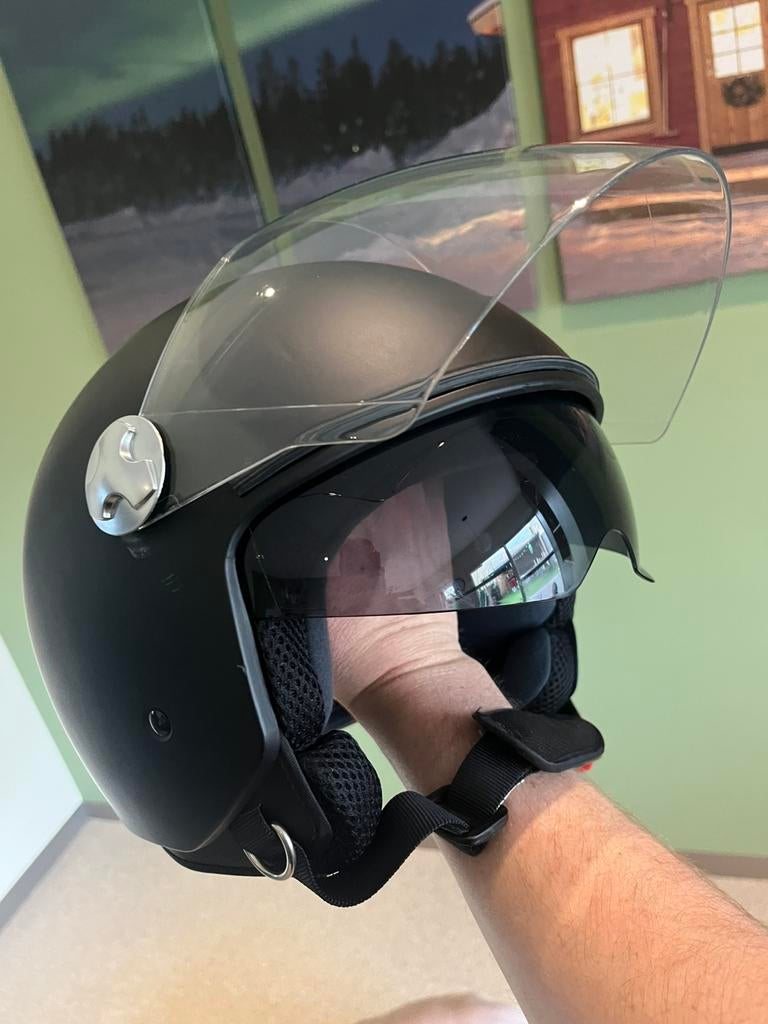 “Vinz” Brommer helmen, 2 STUKS!  L en XL, Fietsen en Brommers, Ophalen, Zo goed als nieuw