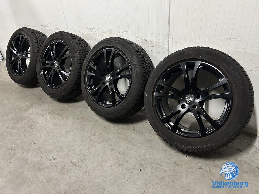 8-9mm! Opel Insignia B Zafira Tourer 17 inch zwarte velgen 5, Gebruikt, -, -, Banden en Velgen